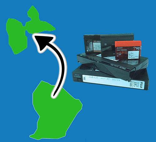 Numérisation de cassette vidéo VHS miniDV HI8 en Guyane