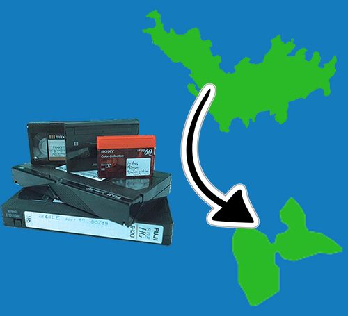 Numérisation de cassette vidéo VHS miniDV HI8 à Saint-Barth