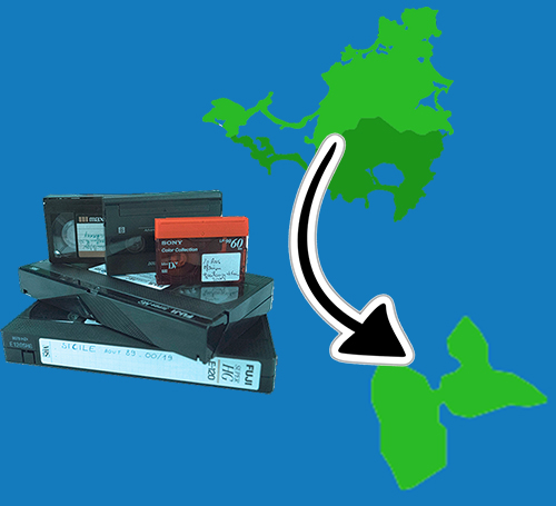 Numérisation de cassette vidéo VHS miniDV HI8 à Saint-Martin